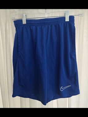 Nike Royal Blue Boys' Dri-FIT Athletic Shorts with Swoosh